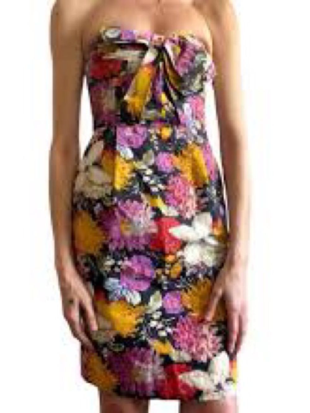 Anthropologie Moulinette Soeurs Floral Bow Front Sheath Dress Size 10
